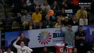 Close Game Final 3 Minutes of Iowa vs Nebraska  B1G Womens Basketball Championship  03102024 [upl. by Maggie]