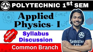 00 Applied PhysicsI  New Syllabus 202425  Syllabus Discussion  Bteup 1st Semester semesteradda [upl. by Kind243]