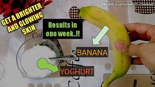 Make your skin glower and younger using yoghurt and banana face maskAmazing results in 1 week [upl. by Mckale516]