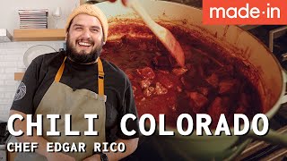 Chili Colorado Recipe With Chef Edgar Rico  Made In Cookware [upl. by Nore]