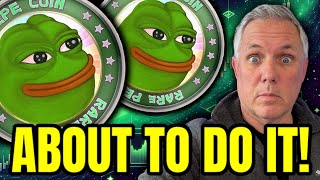 PEPE COIN  ABOUT TO DO IT IS PEPE ABOUT TO ROCKET UP AGAIN PEPE CRYPTO [upl. by Eilsil]