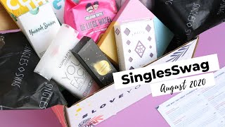 SinglesSwag Unboxing August 2020 Lifestyle Subscription Box [upl. by Attalie979]