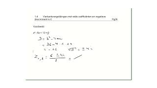 Vierkantsvergelijking met reële getallen en negatief discriminant [upl. by Johannah778]