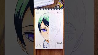 Drawing Yushiro Anime side from Demon Slayer drawinganime anime demonslayer [upl. by Eeldarb]