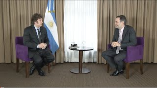 Manuel Adorni entrevista al Presidente de la Nación Javier Milei [upl. by Elime]