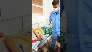 doctor operative site dressing change with sterile method quotHospital lifequot [upl. by Slen17]