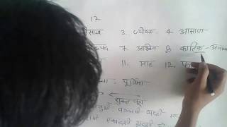 Hindi  Hindu months explained in details  हिन्दी महीनो का ज्ञान [upl. by Gerick653]