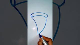 How to draw p for pizza 🍕 howtodraw kidsdrawing shorts PalakEducationArts [upl. by Ozmo695]