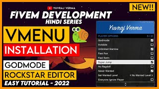 How To Install vMenu in FiveM Server  Hindi  vMenu Tutorial for FiveM  Latest Tutorial 2022 [upl. by Anilem]