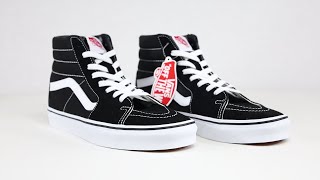 Vans Sk8 Hi Review amp On Feet [upl. by Aihsak]