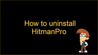 How to uninstall HitmanPro [upl. by Sheley]