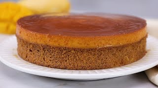 Mango Leche Flan Cake Recipe  Yummy PH [upl. by Gladwin995]