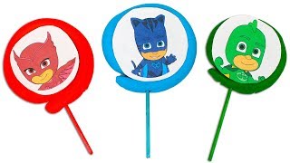 PJ MASKS 🎭 Aprendemos los colores con piruletas de Play Doh [upl. by Aurthur]