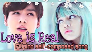 BTS AND BLACKPINK  Tunay ang Pag ibigReal Love Selfcomposed Filipino song [upl. by Freda]