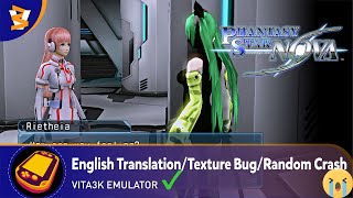 VITA3K v019 3540  Phantasy Star Nova PlayableVulkan [upl. by Acinomaj]