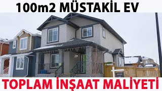 100m2 MÜSTAKİL EV İN TOPLAM İNŞAAT MALİYETİ [upl. by Noinatrad]