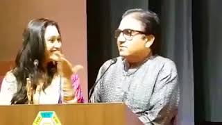 MrDilip Joshi amp MrsDisha Vakani At Gujrati Utsav 2016  Jamnabai Narsee School [upl. by Karlotta385]