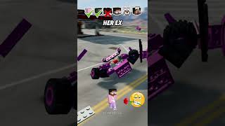 Help Me Get My Crush Attention In A Car Jump Challenge 🚗 😎 shorts beamngdrive [upl. by Maegan553]