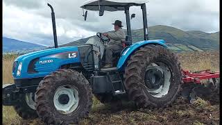 Rastra Grada de 20 discos de 26quot tipo tandem en barbecho con LS Tractor Plus 100 [upl. by Finbur20]