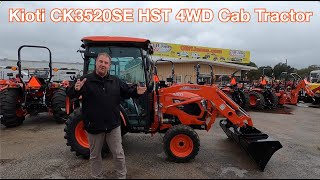 Kioti CK Series CK3520SE HST 4WD Cab Tractor With Front End Loader [upl. by Itagaki759]