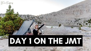 Day 1 on the JMT  Solo ThruHiking the John Muir Trail Northbound NOBO [upl. by Anita350]