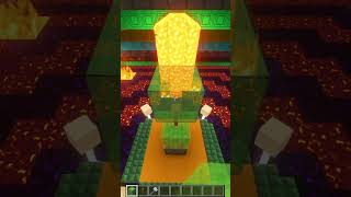 How to make🔱🔱trident lightning in🟦🟨Minecraft  Trident lightning enchantment  minecraft shorts [upl. by Anirbaz]