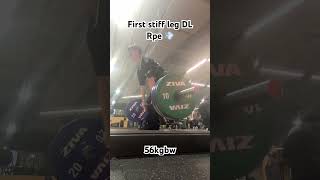 Stiff leg deadlift vs normal deadlift [upl. by Eilahs664]