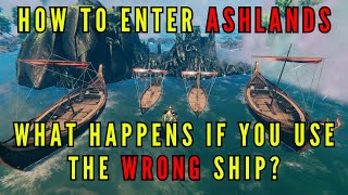 Valheim Ashlands  What happens if you use the wrong ship to get there [upl. by Gussie]