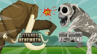 Titanus Behemoth vs Giant Monster Elephant  Monster Animation [upl. by Eedrahs860]