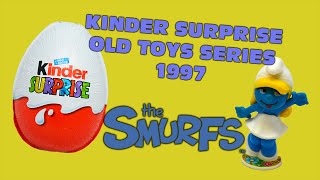 Kinder Surprise Eggs  Old Toys Series 01  1997  The Smurfs [upl. by Sylirama358]