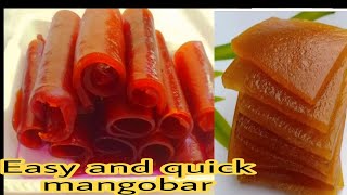 পাকা আমের আমসত্ত্ব বাজারের মতোpaka amer amsattomango bar Raw mango bar [upl. by Neyuh684]