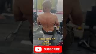 back workout seated cable rowpratapgarh gym lovefitness adicted gymexercise [upl. by Noleta]