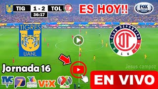 Tigres vs Toluca en vivo donde ver a que hora juega Tigres UANL vs Toluca Apertura 2024 Liga MX [upl. by Azmuh911]