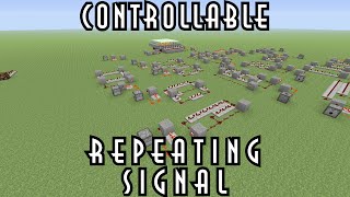 Minecraft Tutorial  Controllable Repeating Signal [upl. by Adamsun]