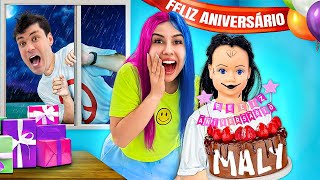 FIZEMOS o ANIVERSÁRIO da MALY Bolo explodiu [upl. by Jarad]