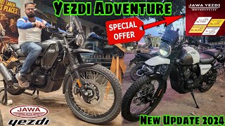 Yezdi Adventure Turning Bike New Update 2024  Royalenfield Himalayan ka kiya hoga😱 [upl. by Rhody]