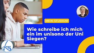 Wie schreibe ich mich ein im unisono der Uni Siegen [upl. by Pahl284]