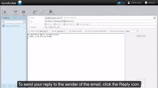 Roundcube  Replying to an email [upl. by Arola]