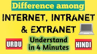 Internet Intranet and Extranet explained in Hindi Urdu  What are intranet extranet and internet [upl. by Okram]