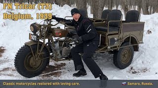 FN Tricar winter test drive with the museum «Motorworld by V Sheyanov» [upl. by Akenahs]