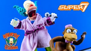 Super7 Ultimates Krusty the Clown Action Figure Review [upl. by Yevad251]