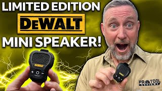 DeWalt Jobsite Pro Wearable Speaker Review  LIMITED EDITION [upl. by Ydda]