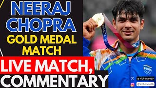 Live NEERAJ CHOPRA FINAL GOLD MEDAL MATCH  JAVELIN THROW  PARISOLYMPICS  WATCHALONG OLYMPICS [upl. by Vullo503]