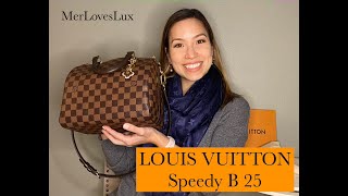 LOUIS VUITTON SPEEDY 25 BANDOULIERE WORTH ITDESIGNER BAG REVIEWLUX EVERY DAY BAG MERLOVESLUX [upl. by Shetrit472]