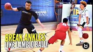 How To Break Ankles Like LAMELO BALL Step by Step Breakdown w Coach Alex of Thincpro Basketball [upl. by Harness]