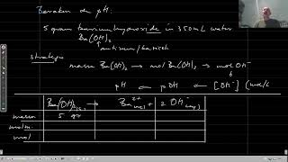 pH berekenen opl bariumhydroxide [upl. by Essam994]