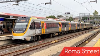 Queensland Rail Vlog 73 Roma Street Trains [upl. by Nylireg]