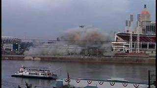 River Front Stadium Implosion Flash [upl. by Tedman977]