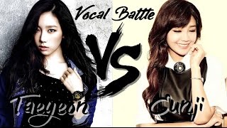 Taeyeon SNSD VS Eunji Apink  Vocal Battle C5  G5 [upl. by Oicneconi]