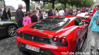 Ferrari Meeting Fulda Start Lineup Tour  99 Ferraris amp 1 Maserati Full HD [upl. by Enyt]